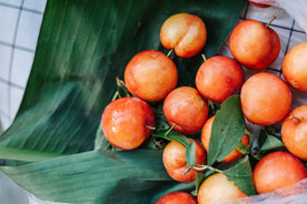 李子 水果 绿色 树叶 春天 