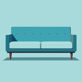 扁平风格沙发