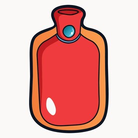 图标风格的热水袋