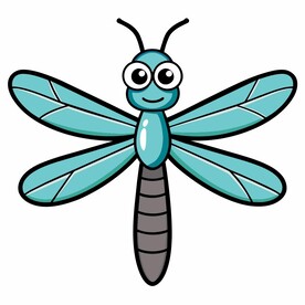 图标风格的蜻蜓