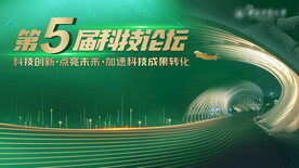 科技创新会议背景展板