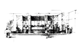 酒店手绘方案草图