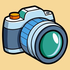 图标风格的单反相机