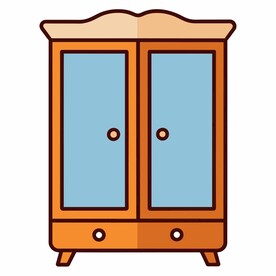 图标风格的衣柜