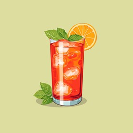 鸡尾酒饮料卡通绘画儿童插画