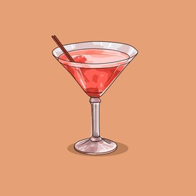鸡尾酒饮料卡通绘画儿童插画