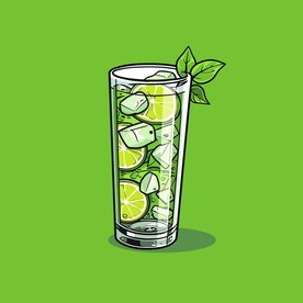 鸡尾酒饮料卡通绘画儿童插画