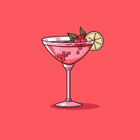 鸡尾酒饮料卡通绘画儿童插画