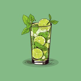 夏威夷饮料卡通绘画儿童插画