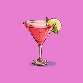 夏威夷饮料卡通绘画儿童插画