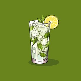 夏威夷饮料卡通绘画儿童插画