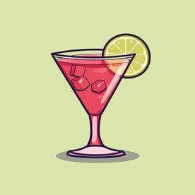 夏威夷饮料卡通绘画儿童插画