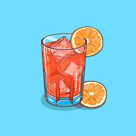 夏威夷饮料卡通绘画儿童插画