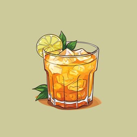 夏威夷饮料卡通绘画儿童插画