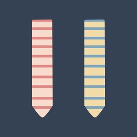 卡通胶带贴纸矢量简笔画