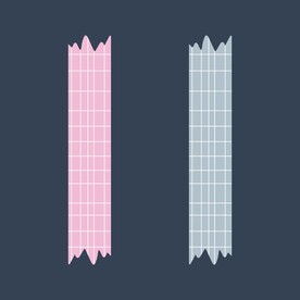 卡通胶带贴纸矢量简笔画