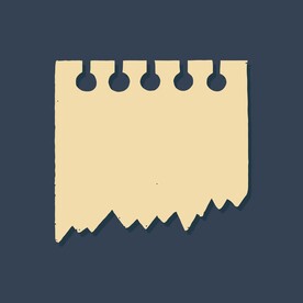 卡通便签纸矢量简笔画