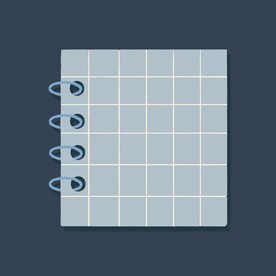 卡通便签纸矢量简笔画