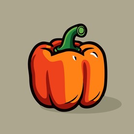 辣椒蔬菜手绘矢量插画