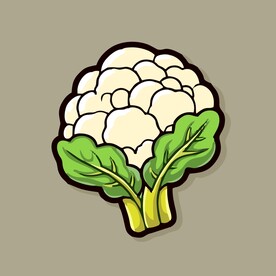 美味花菜蔬菜手绘矢量插画