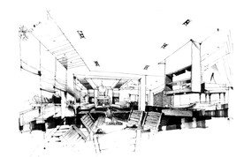 手绘作品方案草图