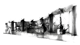 手绘作品方案草图