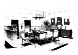 手绘素描草图效果