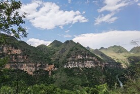 马岭河山川峡谷风景