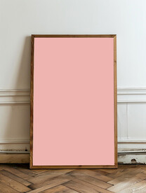 地上的装饰画样机