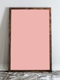 地上的装饰画样机