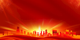 红色建筑背景图片