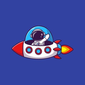 宇航员矢量卡通儿童插画图片