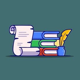 书信矢量卡通儿童插画图片