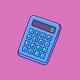 计算器矢量卡通儿童插画图片