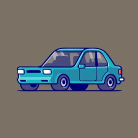 汽车矢量卡通儿童插画图片