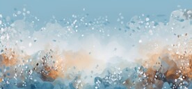 创意多彩水彩颜料油漆海报背景