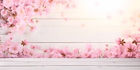 创意多彩花朵水彩海报背景