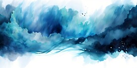 创意多彩水彩颜料油漆海报背景