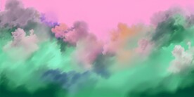 创意多彩水彩颜料油漆海报背景