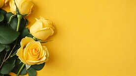 创意多彩花朵水彩海报背景