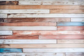 多彩木纹木板素材图片