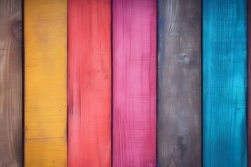 多彩木纹木板素材图片