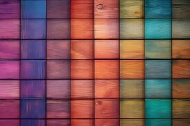 多彩木纹木板素材图片