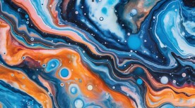 创意多彩抽象油彩绘画背景