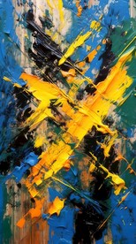 创意多彩抽象油彩绘画背景