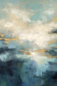 创意多彩抽象油彩绘画背景