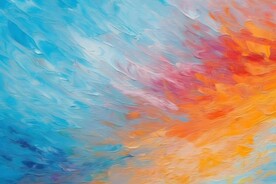 创意多彩抽象油彩绘画背景