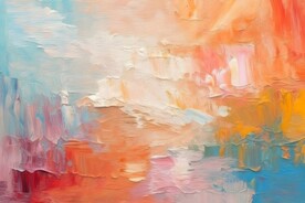 创意多彩抽象油彩绘画背景