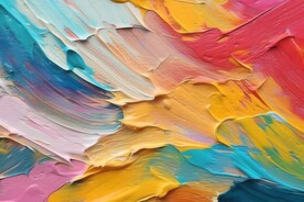 创意多彩抽象油彩绘画背景