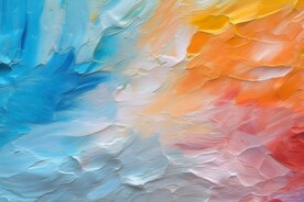 创意多彩抽象油彩绘画背景